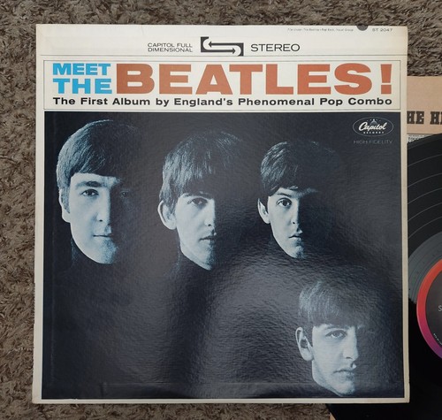 Beatles SEHR SELTENE AUSGABE 1966 "MEET THE BEATLES" STEREO-LP MIT 10 BMI-CREDITS! - Bild 2 von 6