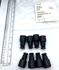 Bulgin Lot of 8 Connector Components Nylon Black PX0800 New