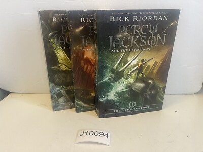 Percy Jackson PB DJ Books 1 2 5 FIRST EDITION PAPERBACK LOT OF 3