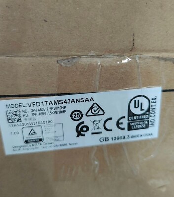 One Delta VFD17AMS43ANSAA Inverter New Expedited Shipping