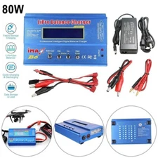 80W Fast Digital Balance Charger for iMAX B6 AC LCD RC LiPo LiFe NiCD Battery