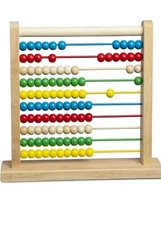 Melissa & Doug Abacus - Classic Wooden Educational Counting Toy With 100 Beads