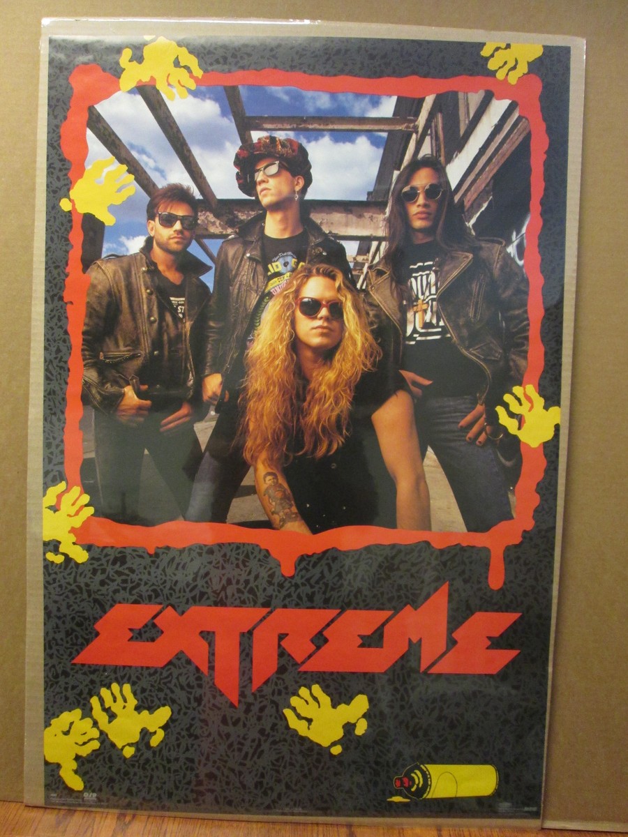 CLASSIC　ROCK POSTERS vintage 1991 Extreme original rock band poster music artist