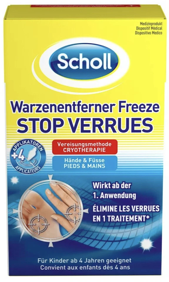 Scholl Traitement Stop Verrues Pieds et Mains - Cryothérapie