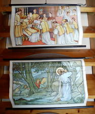 13x Schulwandkarte Rollbild Biblische Geschichte Bibel Jesus Moses Arche Noah