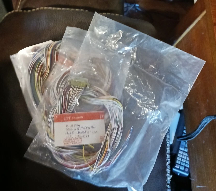 New ITT Cannon MDM-25PH048L 25 Pin Male Micro D-Sub Connector 48" USA - Image 3 of 3