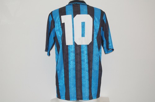 MAGLIA INTER UMBRO MATTHAUS NON INDOSSATA HOME FITGAR JERSEY SHIRT 1991-92  | eBay