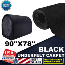 1PC High-quality Durable Speaker Box Fabric Felt 90"X78" Underfelt Carpet Black