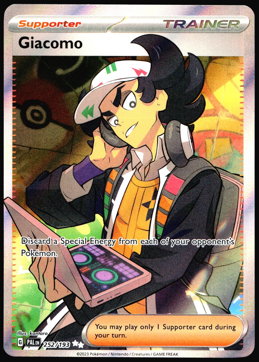 giacomo pokemon card value Giacomo (182/193) [Scarlet & Violet: Paldea Evolved]