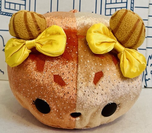 NUM NOMS Orange Freeze Swirl Sparkly Bows Plush Stuffed Animal Scent Bear Doll - Afbeelding 12 van 12