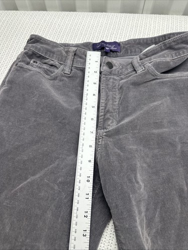 NYDJ Velvet Pants Womens Size 10P 10 Petite 32x28" Mid Rise USA MADE - Picture 6 of 11