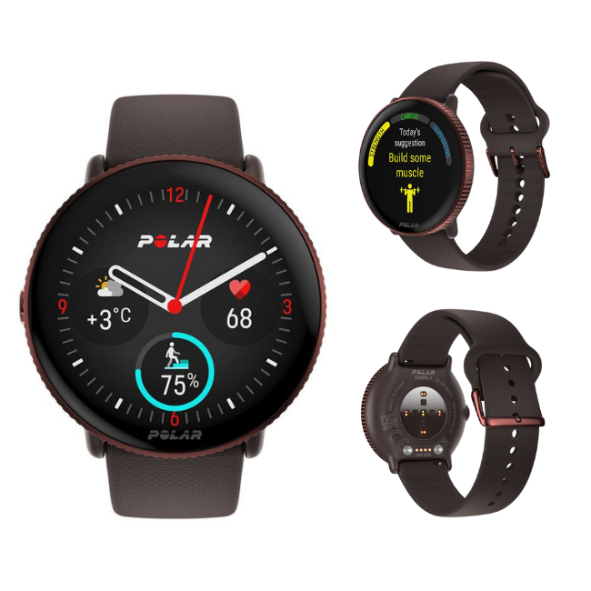 Polar Ignite Sport GPS Bluetooth Smartwatch Waterproof Wrist HRM Brown  Copper