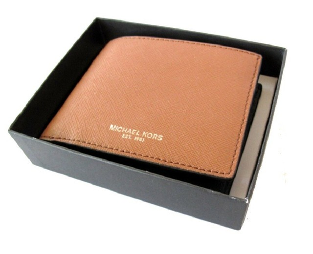 michael kors brown leather wallet
