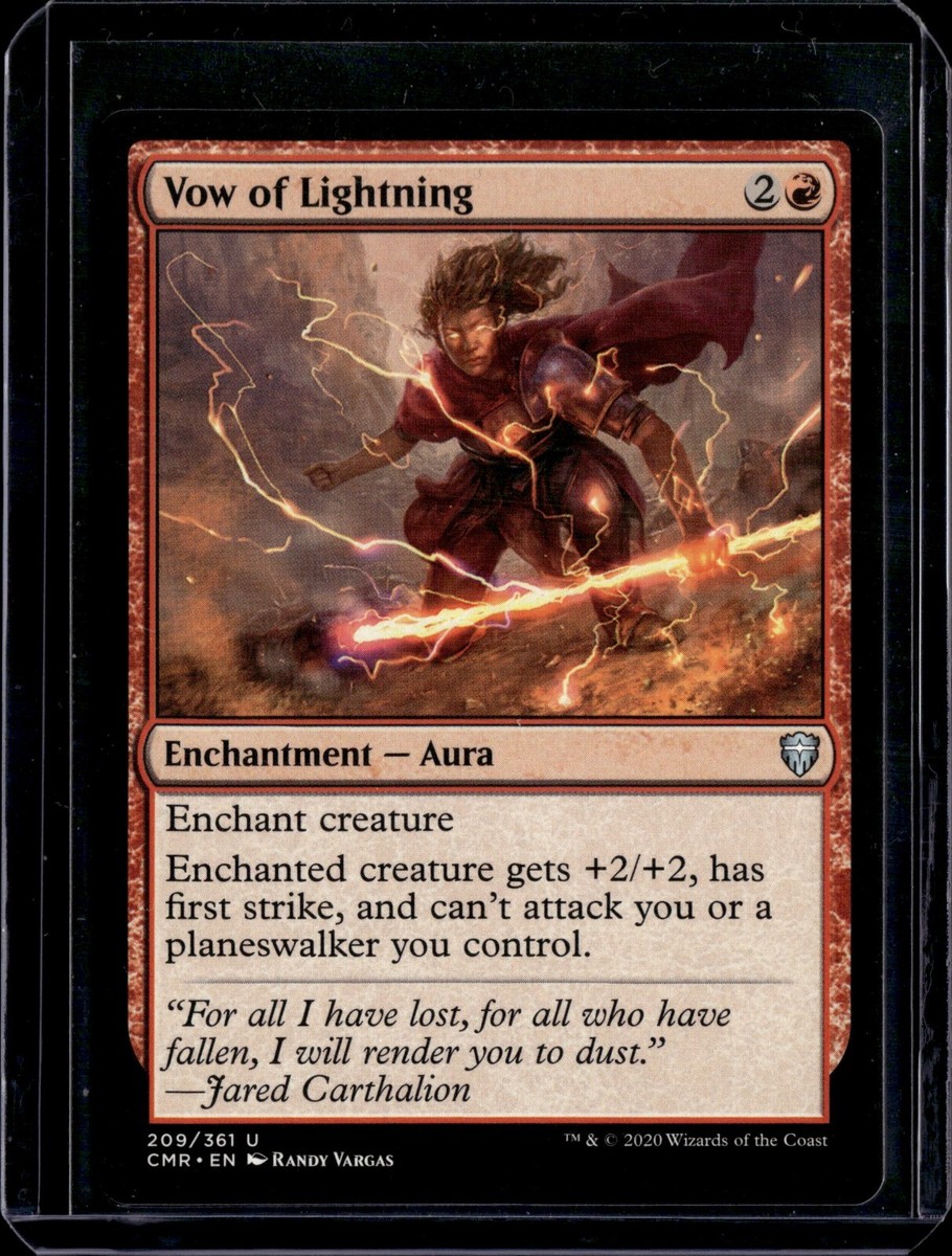 lightning card mtg MTG Commander EDH Deck Lightning, Army of One 100 Magic Cards Custom Deck  Boros Final Fantasy Combat main image 0