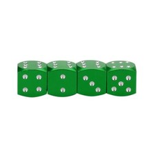 bouchons valve en forme de dé vert-lot de 4-Auto Moto Vélo Scooter quad roue