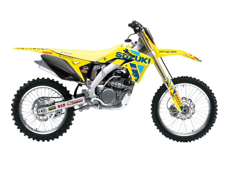 Kit déco Suzuki RMZ 250 replica d'origine autocollant moto cross 2010-2018