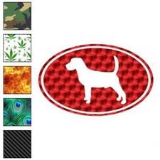 Beagle Oval Dog, Vinyl Decal Sticker, 40 Patterns 3 Sizes, 3630
