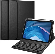 Keyboard Case for iPad (A16) 11th Gen (2025)/iPad 10th Gen Soft TPU Back Cover