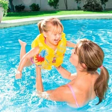 H2oGo! Swimming Pool Inflatable Tropical Swim Vest Palm Trees Starfish Bubbles