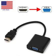  HDMI Male to VGA Female Video Converter Adapter Cable For PC DVD 1080P HDTV TV