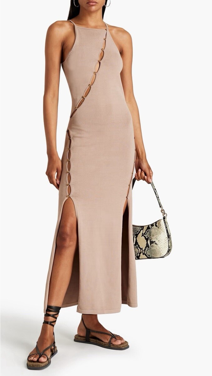 ワンピース NICHOLAS Midi Dress Nicholas Jane Halterneck Midi Dress | Black | FARFETCH
