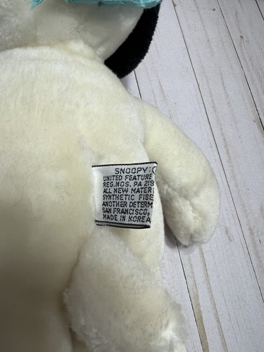 Peluche vintage 1968 United Feature Syndicate Snoopy 12" Corea - Foto 10 di 13