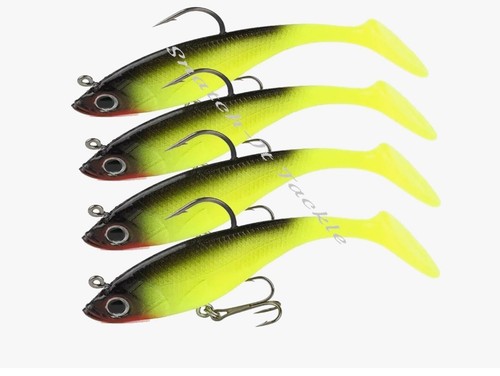 Soft Plastic Vibe Lures Flathead Jig Heads Barra Cod Snapper Jews Tackle Bait - Picture 26 of 30