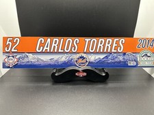Carlos Torres Autographed Name Plate