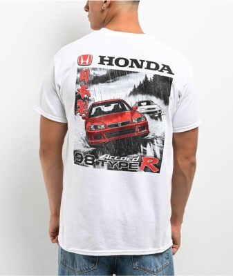 #ad #ad Honda Mens Honda 98 Accord Type R Double Sided White T Shirt New M L $11.99