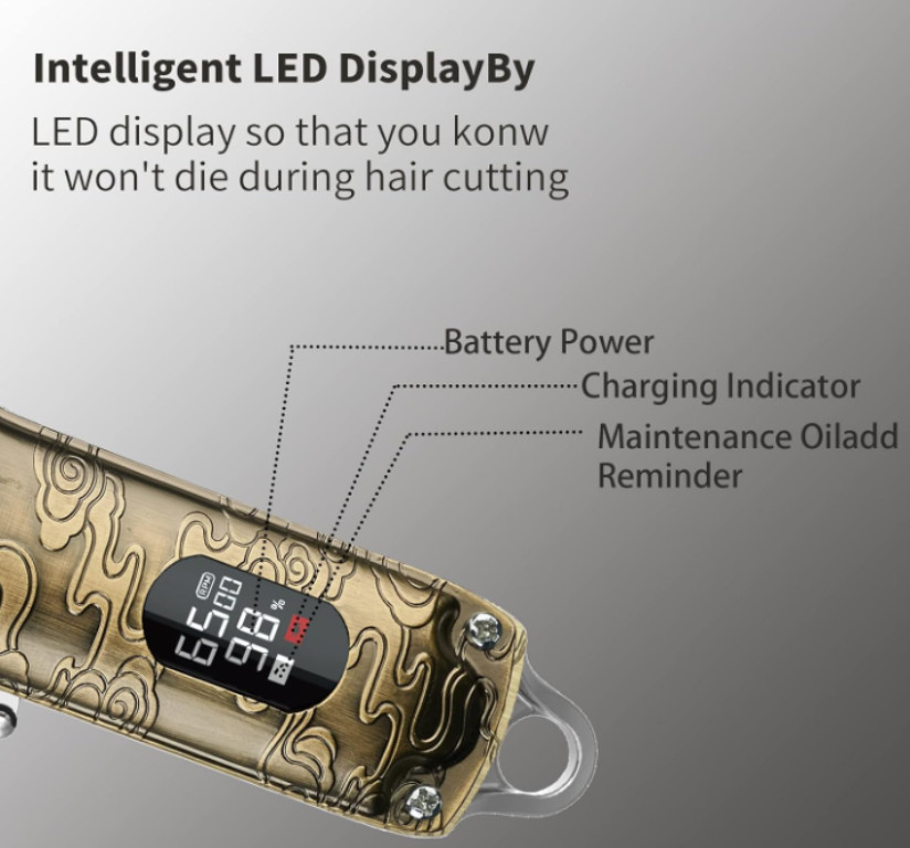 Lanumi Hair Clippers for Men Cordless Hair Trimmer Beard Trimmer/Nose Trimmer Pr