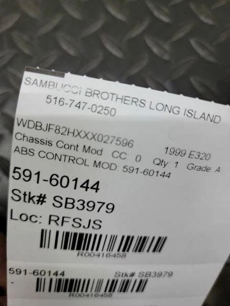 1998 - 1999 年 MERCEDES BENZ E320 ABS 控制模块:2105450932 — 第 4/4 张图片