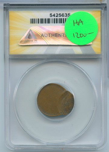 1920-P Lincoln Wheat Cent Error Struck 85% Off Center ANACS MS60 Penny -SS996 - Picture 2 of 3
