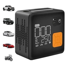 Tire Inflator Portable Air Compressor, 3X Fast (Dual Cylinder) Cordless and C...