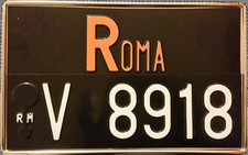 Portatarga/Cornice Posteriore Sovrapposta IN ACCIAIO INOX dal 1976 al 1994