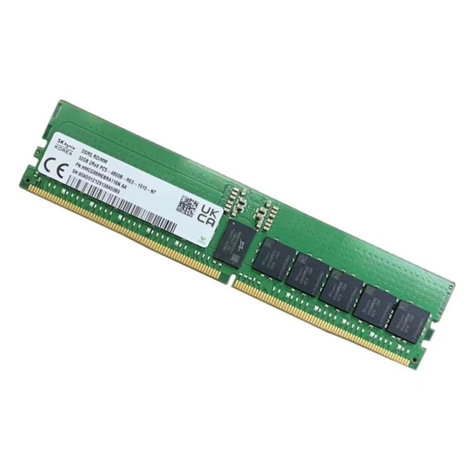 SKHynix 32GB DDR5 4800MHz PC5-38400 ECC Registered RDIMM Memory Ram HMCG88MEBRA - Image 4 of 4