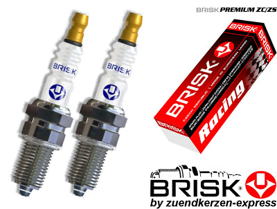 BRISK Premium Racing BR12ZC 1163 Zündkerzen, 2 Stück by Zuendkerzen-Express