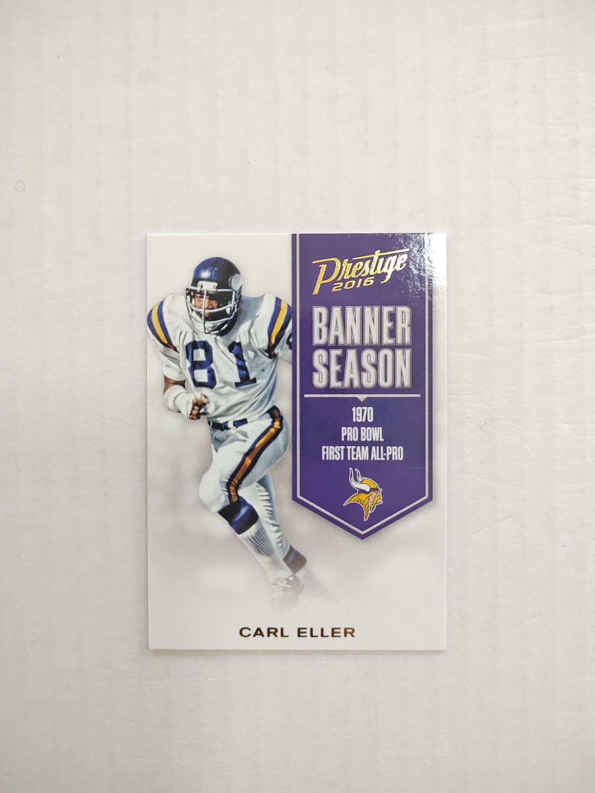 2016 Panini Prestige Banner Season Carl Eller #6 HOF (PWE)