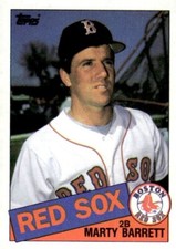1985 Topps #298 Marty Barrett Boston Red Sox