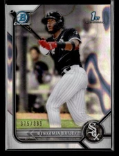 Benyamin Bailey #'d /399 - 2022 Bowman Chrome 1st Prospects Lava SP White Sox
