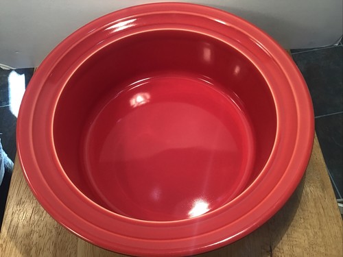 Dansk Craftmark Leaf Poppy Red 2.5 QT Covered Casserole Dish Baking Portugal - Picture 3 of 9