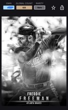 Topps Bunt DIGITAL 2018 Freddie Freeman Braves Monochrome
