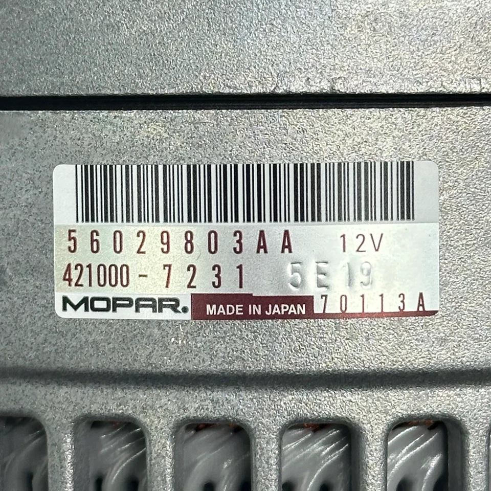 NEW OEM 2018-2023 Jeep Wrangler Gladiator 3.6L Alternator Assembly 56029803AA Foto 2 de 4