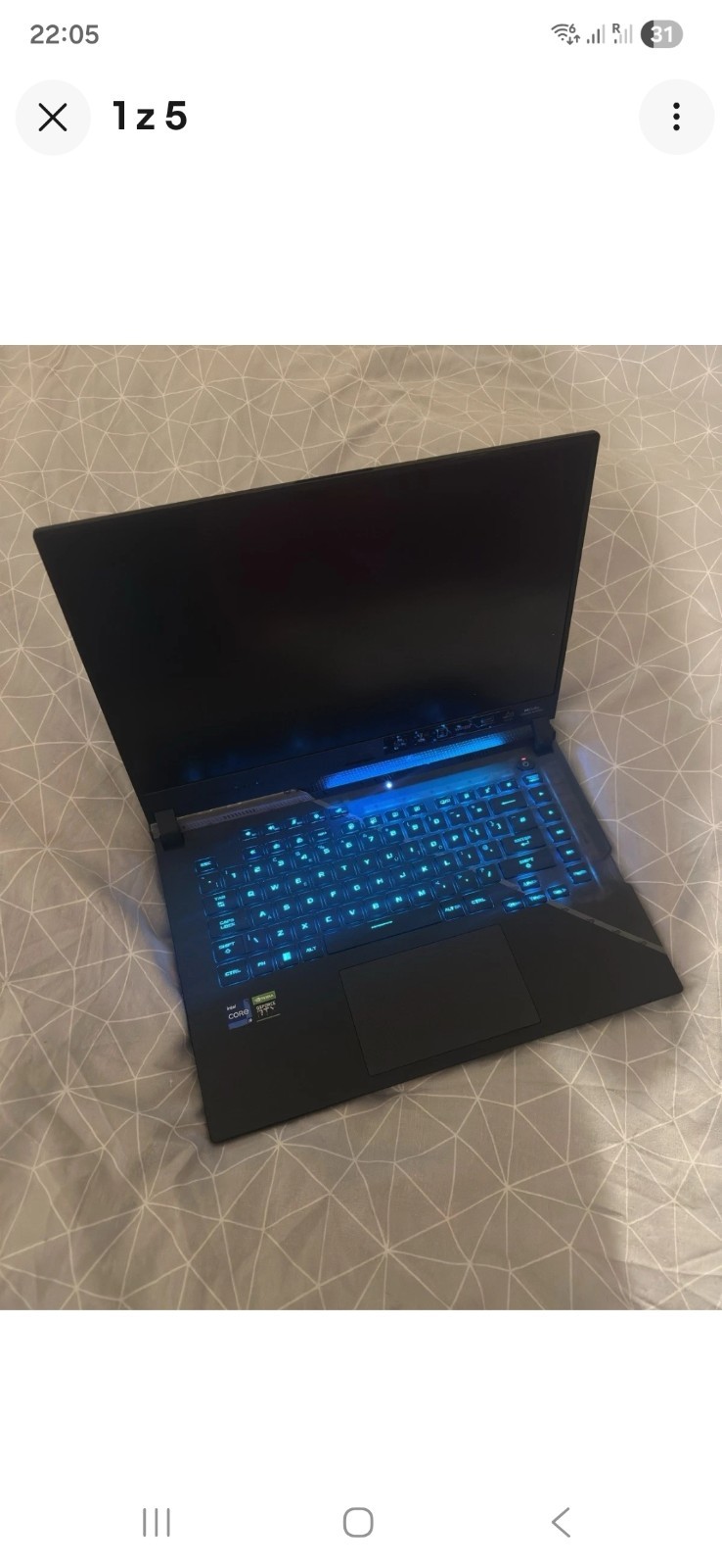 ASUS ROG Strix Scar 15 G533ZW 240Hz Gaming Laptop NVIDIA GeForce RTX 3070Ti