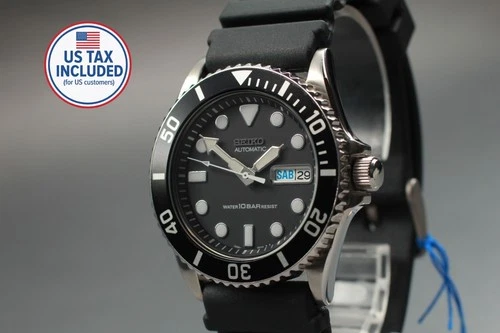 Vintage 1997【Mint w/Tag】Seiko SKX031K 7S26-0040 Black 40mm Men's Automatic Watch