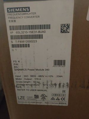 Siemens SINAMICS Power Module 340 Frequency Drive 6SL3210-1SE31-8UA0 380V