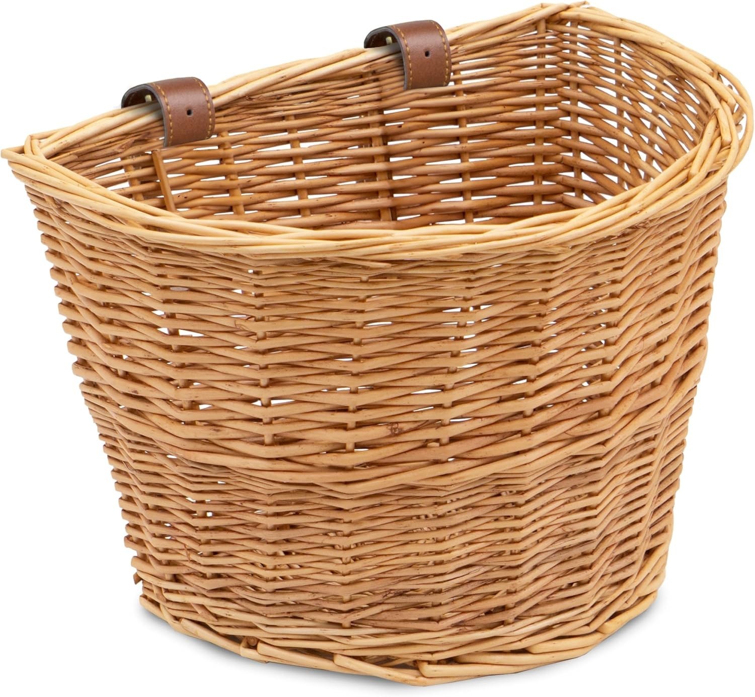 Wicker Bike Basket Front Cargo for Women and Men, Fits Most Bikes, Beach Crui...