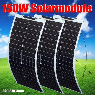 150watt Solar Panel Flexible Solarmodul Monocrystalline PV für RV Camping Boot