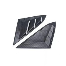 ABS Carbon Fiber Rear Triagle Window Louver Cover, Fits For 10th Window Cover