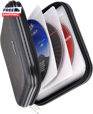 CD DVD Wallet 32 Capacity Heavy Duty DVD CD Case Holder for Car Portable DVD