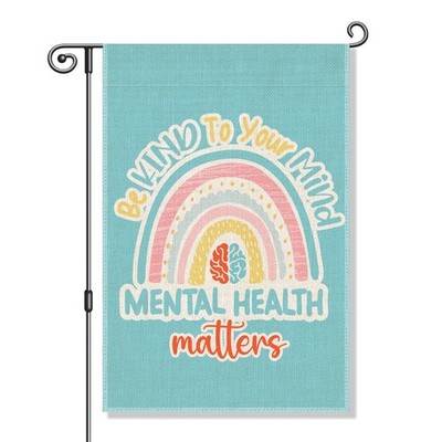 Perfectinsoy Be Kind To Your Mind Mental Health 12.5 x 18 Inch, Beige42 